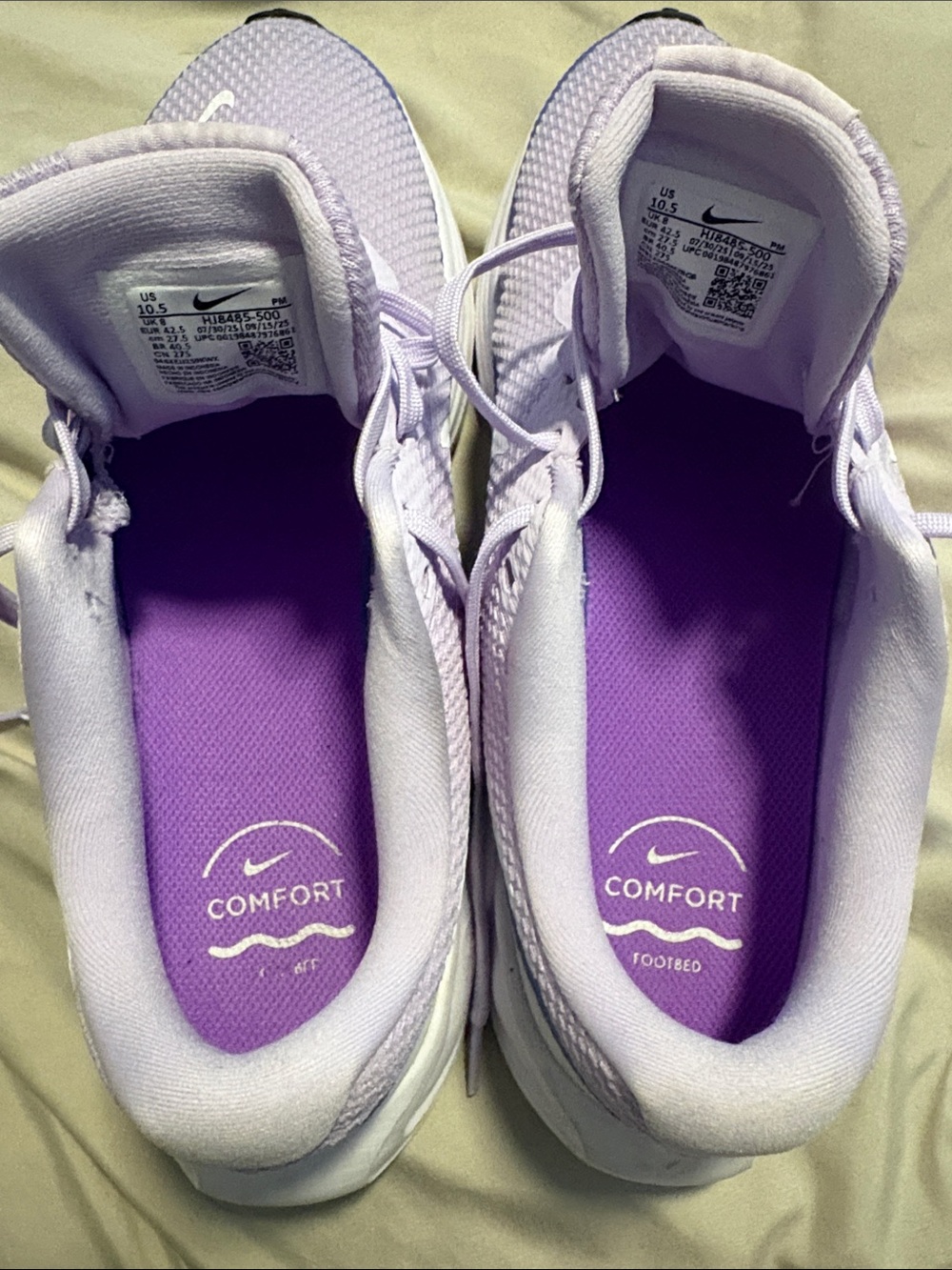 Nike Lavender and Blue Women's Running Shoes - Picture 5 of 6